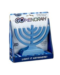 Go Menorah™ - Light It Anywhere - Metallic Blue