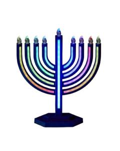 ColorWave LED Menorah with Multi-function Color  Changing Lights