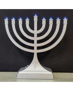 Silvertone “Dancing Lights” Musical Menorah