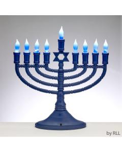 LED Premium Blue Electric Menorah