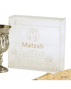 Acrylic Flip Top Matzah Box