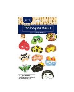 Set of 10 Passover Plague Masks