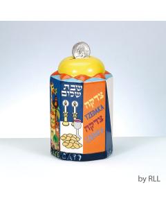 7 Days Of Creations Tzedakah Box, Ceramic