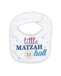 Little Matzah Ball Embroidered Passover Bib