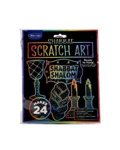 Shabbat Scratch Art