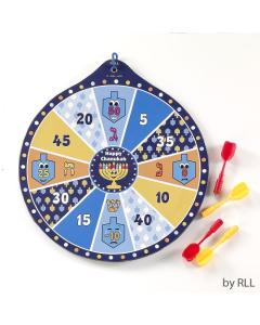 Chanukah Dart Game, Includes 4 Magnetic Darts