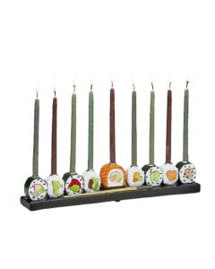 Hand-Painted Resin Sushi Menorah