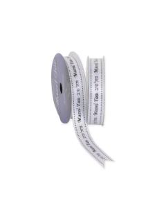 Mazel Tov White Satin Ribbon