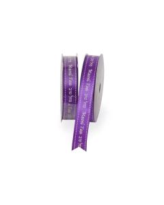 Mazel Tov Purple Satin Ribbon