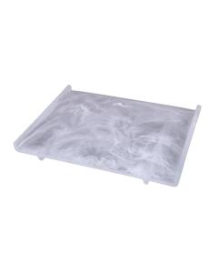Resin White Swirl Tray