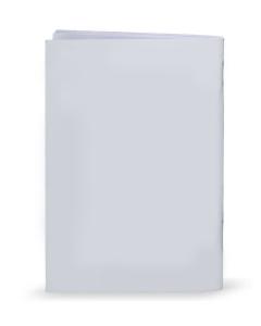 Laminated Mincha-Maariv - Blank White Edut Mizrach