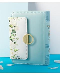 Small Floral Style Siddur Et Ratzon with Tehillim  - Edut Mizrach (Mint)