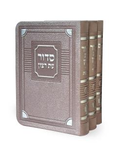 Siddur & Tehillim 3 Volume Set Silvery - Sefard