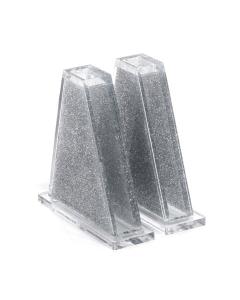 Triangle Salt Shakers Silver