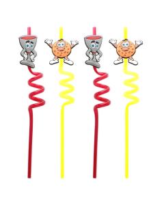 Yellow and Red Passover Straws