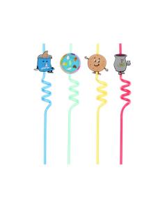 Plastic Passover Straws - Passover Symbols
