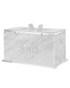 Marble Lucite Esrog Box