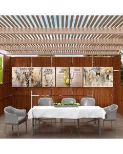 Painted by Batya Sukkah Decorations