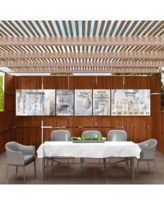 Painted by Batya Silver Sukkah Decorations