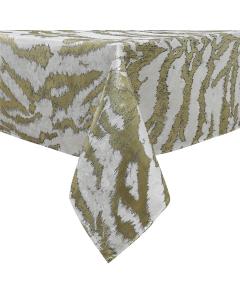 Jacquard Tablecloth White/Gold