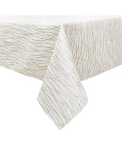 Jacquard Tablecloth White/Silver/Gold