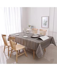 Jacquard Tablecloth Dark Zigzag