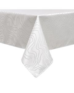 Jacquard Tablecloth Silver Ripple