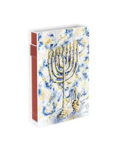 Splash of Gold Chanukah Matchbox