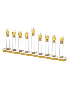 Tube Menorah - Gold (Oil)