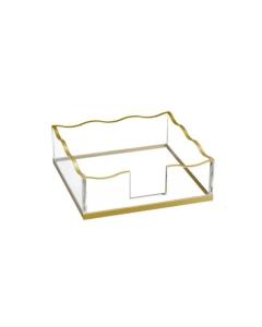 Wave Napkin Holder - Gold