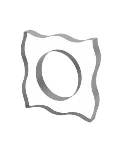 Wave Napkin Rings Set - Silver