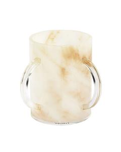 Round Washing Cup - Gold Marble