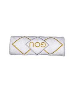 Pesach Seder Hand Towel - Gold and Silver Diamond Design