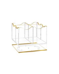 Swivel Wave Cutlery Holder - Gold