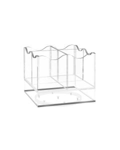 Swivel Wave Cutlery Holder - Silver