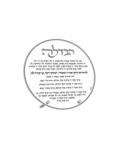Havdalah Card - Round Classic (Silver)