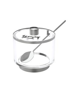 Honey Dish With Base - Silver