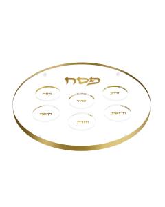 Classic Kearah Seder Plate - Gold