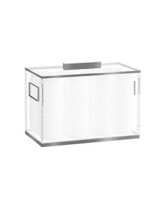 Classic Towel Box with 8 Towels - Silver