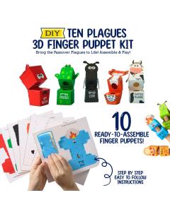 Ten Plagues 3D Finger Puppet Kit