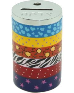 Hadarya Hand Painted Tzedaka Box - Colorful