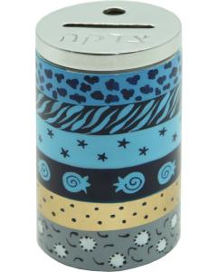 Hadarya Hand Painted Tzedaka Box - Blue