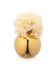 Globe Faux Floral Vase