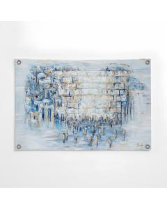 Painted Kosel by Yosefa Vinyl Sukkah Decoration