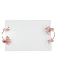Botanica Glass Tray - Rose Gold
