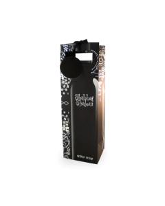 Shabbos Wine Bag - Ornate Wine Bottle