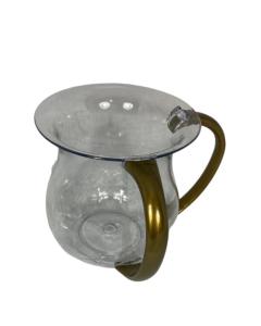 Karshi Clear Washing Cup - Gold Handles