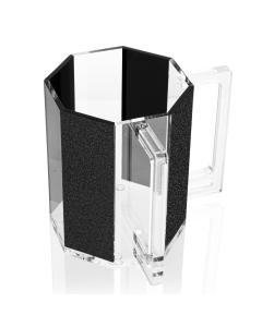 Hexagon Washing Cup Black Glitter