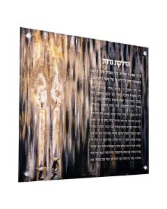 Painted Black Candles Hadlokas Neiros Wall Art