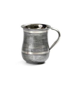 Stainless Steel Wash Cup-Lines Gray Design